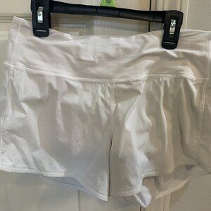Lululemon White Women’s Athletic Shorts | Size 8 | 4” Inseam